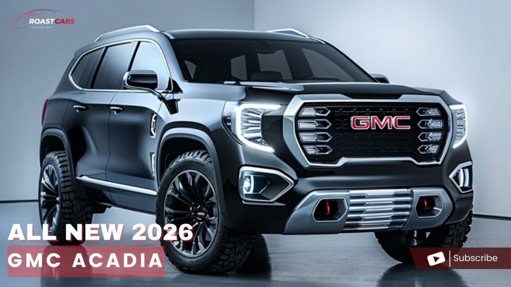 First Look The 2026 GMC Acadia Rendering A Stunning Evolution In