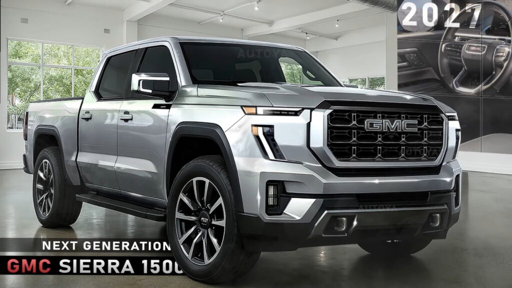 Rendering All New 2027 GMC Sierra 1500 Full Sizer Comes Out To Play